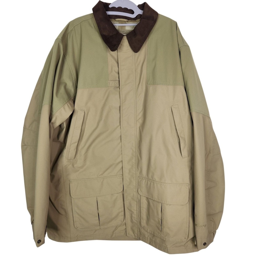 L.L. Bean GTX Upland Field Coat Mens 2XLT Brown GORE-TEX Hunting Jacket Outdoor